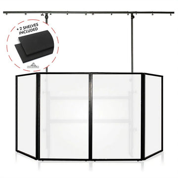 Gorilla DJB300 Complete DJ Booth With 2 Carpet Shelves